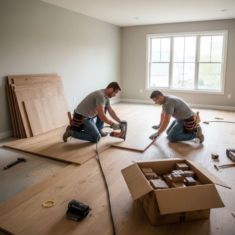 Wide Plank Floor Installation